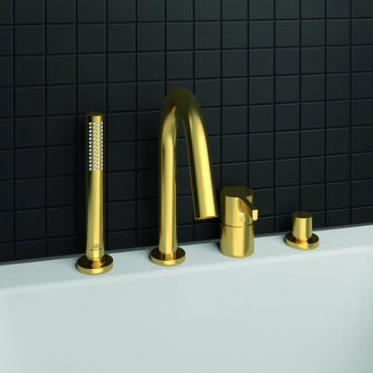 Батерия за вана - душ Ideal Standard Atelier Joy злато матово с 4 елемента