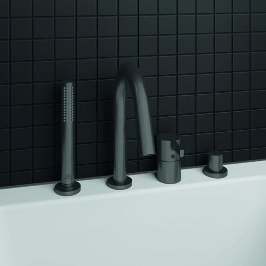 Батерия за вана - душ Ideal Standard Atelier Joy с 4 елемента, магнитно сиво