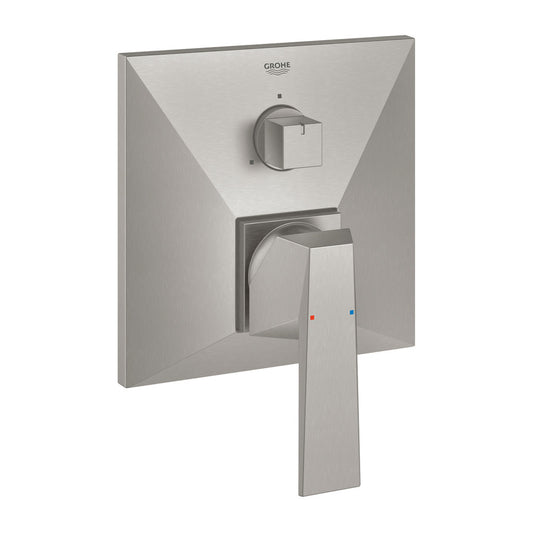 Grohe Allure Brilliant Concealed Bathtub - Shower Mixer with 3 Outputs in Supersteel Finish