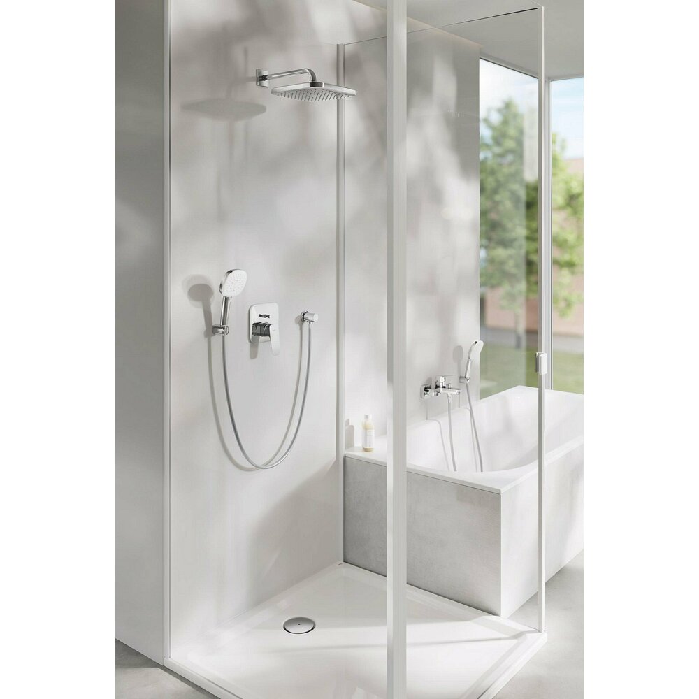 Вградена смесител за вана-душ Grohe Cubeo с лъскав хром, без вградена част