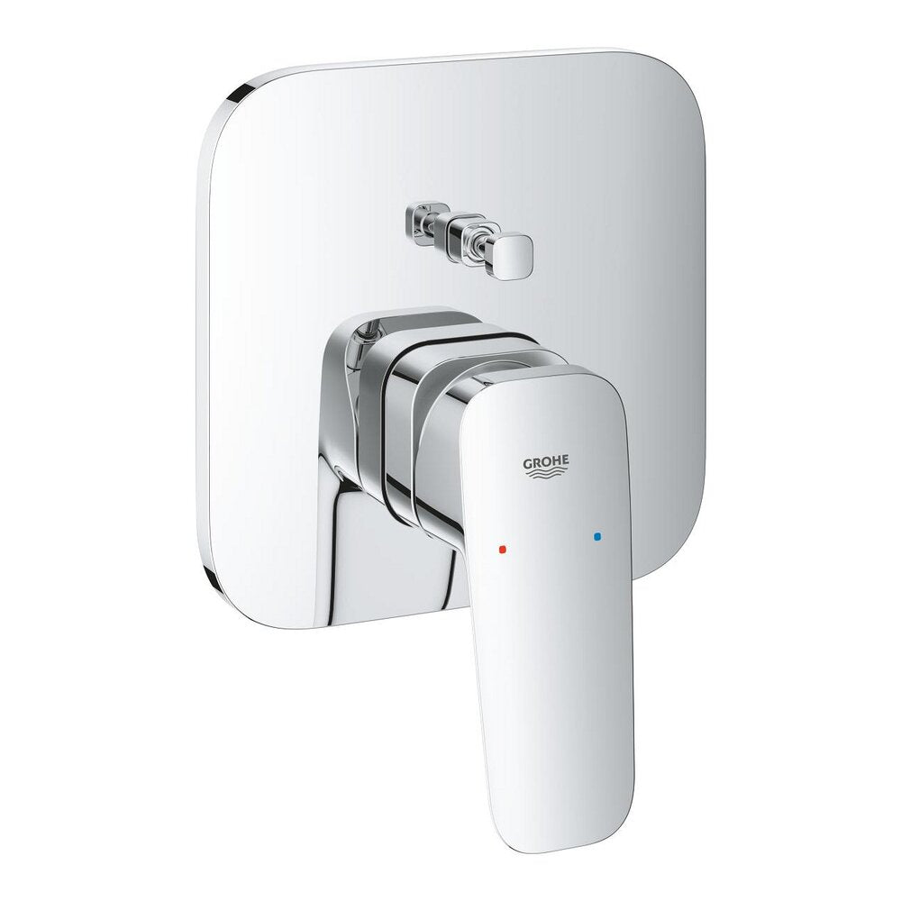 Вградена смесител за вана-душ Grohe Cubeo с лъскав хром, без вградена част