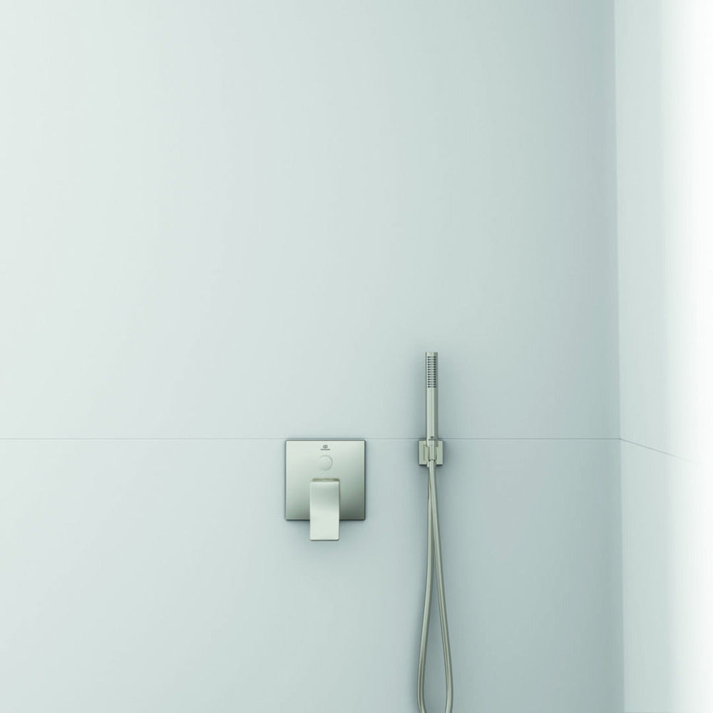 Вградена батерия за вана - душ Ideal Standard Atelier Conca сребрист Silver Storm без вграден корпус