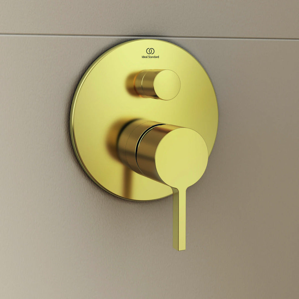 Смесител за ванна - вграден душ Ideal Standard Atelier Joy златен мат без вграденото тяло