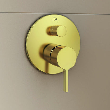 Смесител за ванна - вграден душ Ideal Standard Atelier Joy златен мат без вграденото тяло