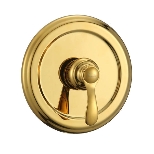Built-in bathtub-shower mixer Inter Ceramic glossy gold with concealed body
