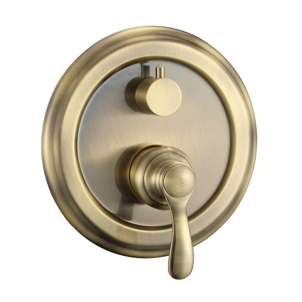 Built-in bathtub-shower mixer Inter Ceramic Broudi brushed bronze with concealed body