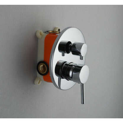 Built-in bathtub-shower mixer Inter Ceramic with concealed body