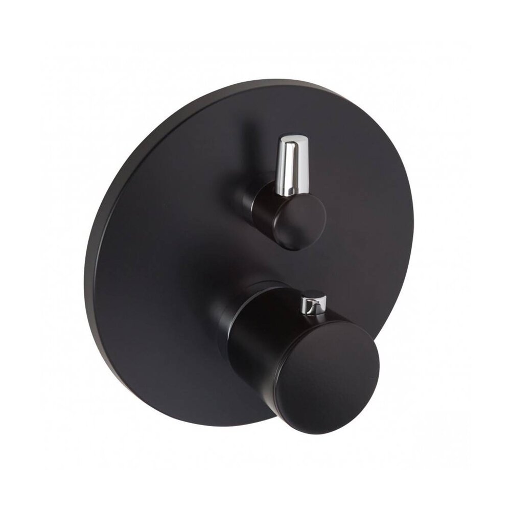 Built-in Bath-Shower Mixer Kludi Balance Black - Chrome Thermostatic