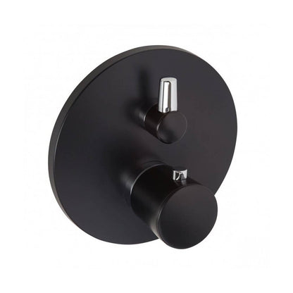 Built-in Bath-Shower Mixer Kludi Balance Black - Chrome Thermostatic