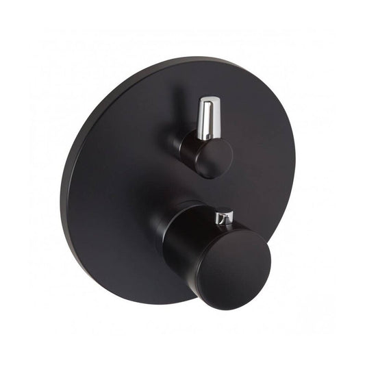 Built-in Bath-Shower Mixer Kludi Balance Black - Chrome Thermostatic