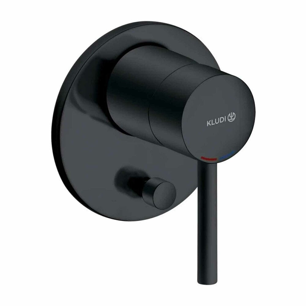 Wall-Mounted Bath-Shower Mixer Kludi Bozz Single-Lever Matte Black