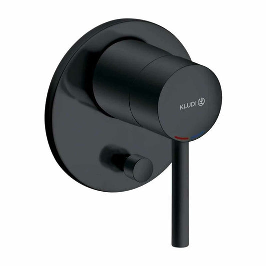 Wall-Mounted Bath-Shower Mixer Kludi Bozz Single-Lever Matte Black