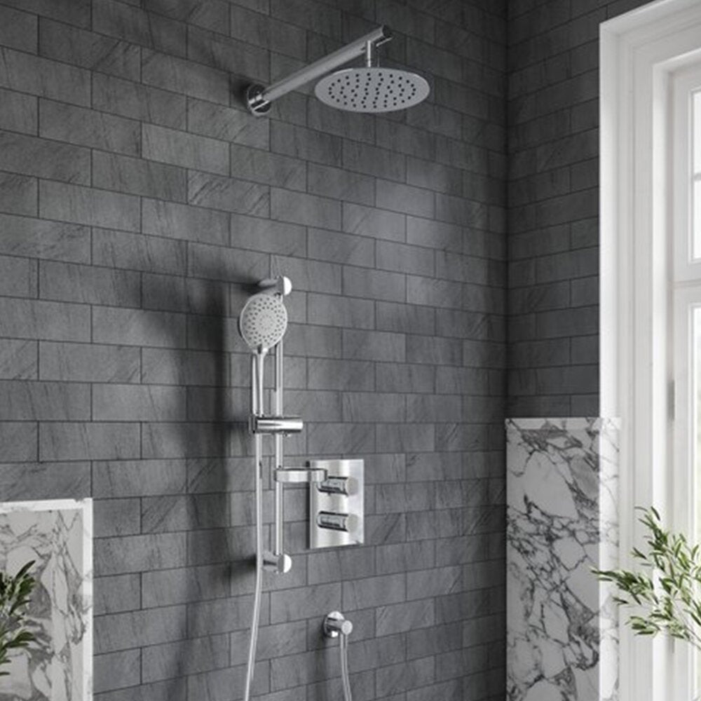 Вградена смесителна батерия за вана-душ Villeroy&Boch Angular хром гланц без вградена част