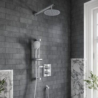 Вградена смесителна батерия за вана-душ Villeroy&Boch Angular хром гланц без вградена част
