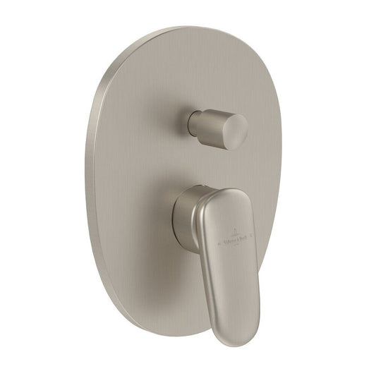 Вградена смесителна батерия за вана-душ Villeroy&Boch Antao с brushed nickel без вградена част
