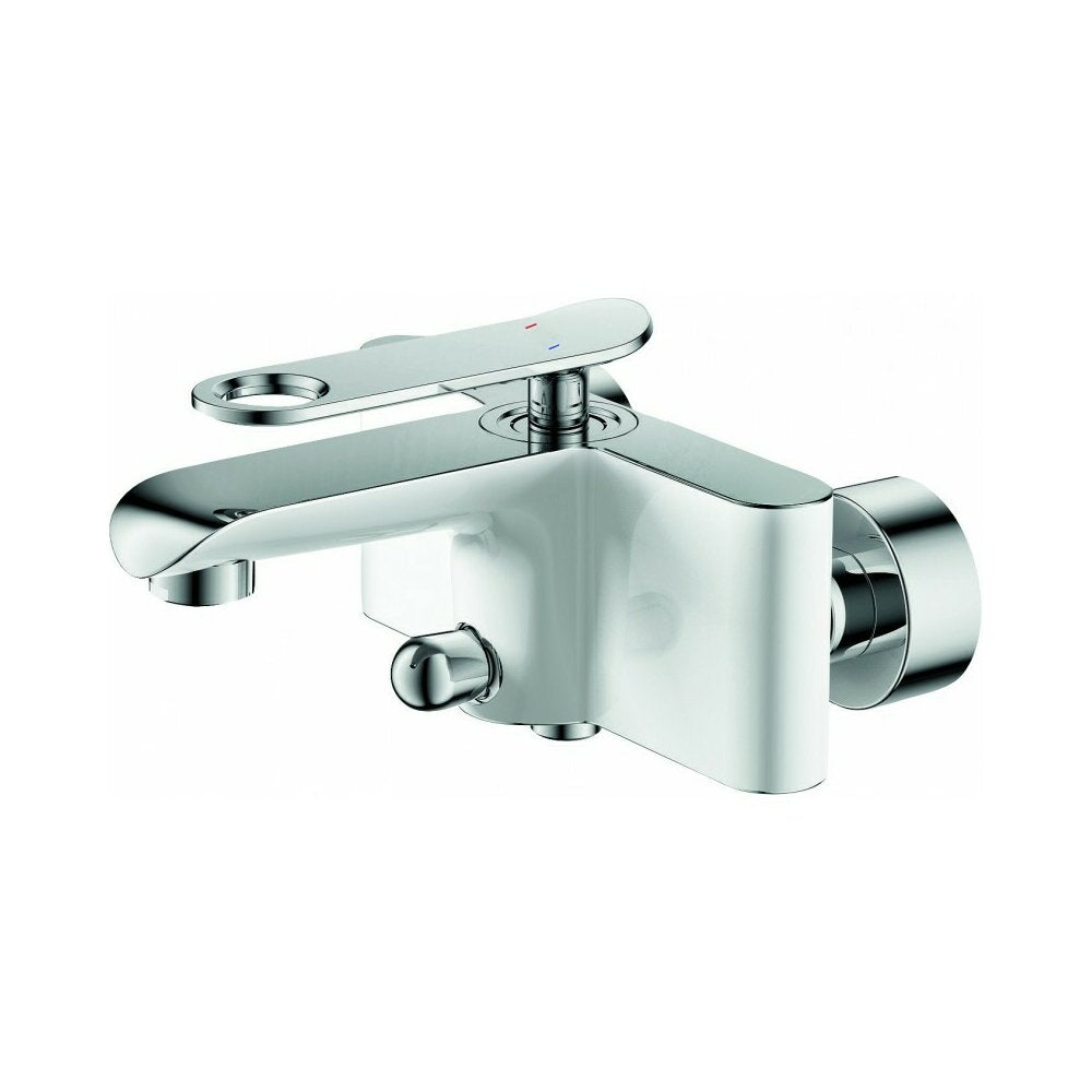 Inter Ceramic Kalia Single-Handle Bathtub-Shower Faucet White Gloss Finish