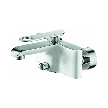 Inter Ceramic Kalia Single-Handle Bathtub-Shower Faucet White Gloss Finish
