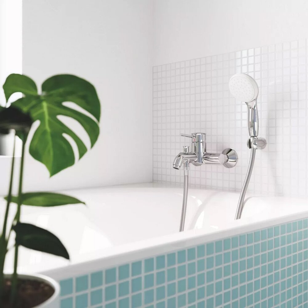 Смесител за вана-душ с една ръкохватка Grohe Start Classic хром гланц