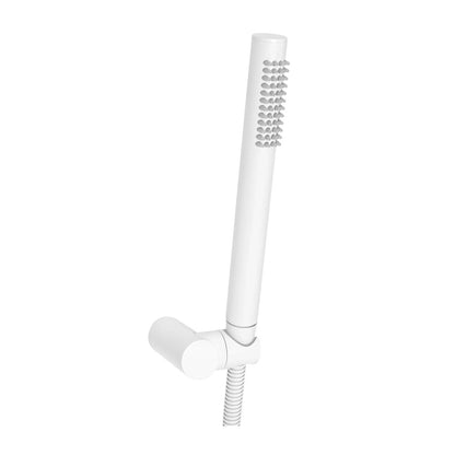 Rea Lungo Matte White Bathtub - Shower Mixer with Shower Set