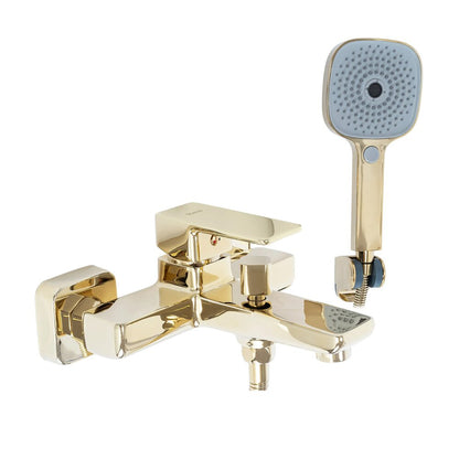 Rea Orix Gold Single-Lever Bath-Shower Mixer with Shower Set