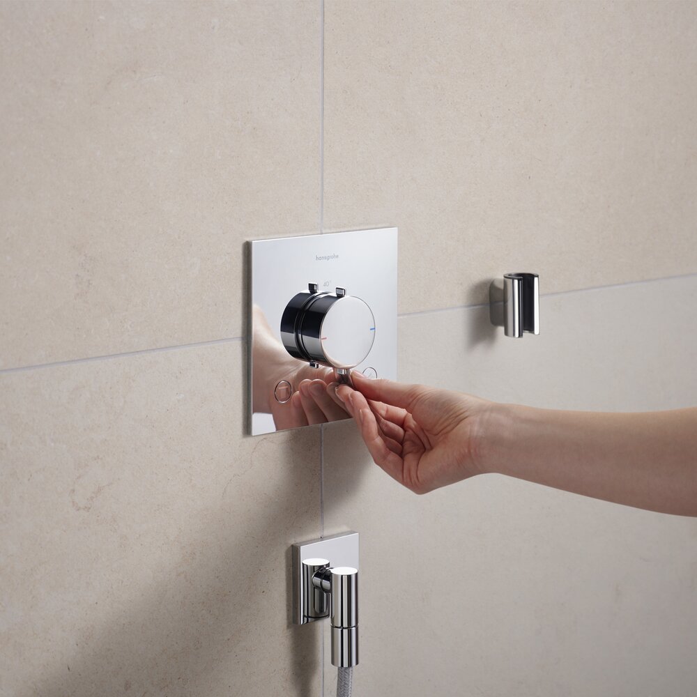Термостатен смесител за вана-душ Hansgrohe Ecostat Comfort E с хромирано покритие без вградена част
