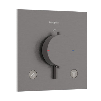 Термостатен смесител за вана-душ Hansgrohe Ecostat Comfort E с черно-обработено хромово покритие без вградена част