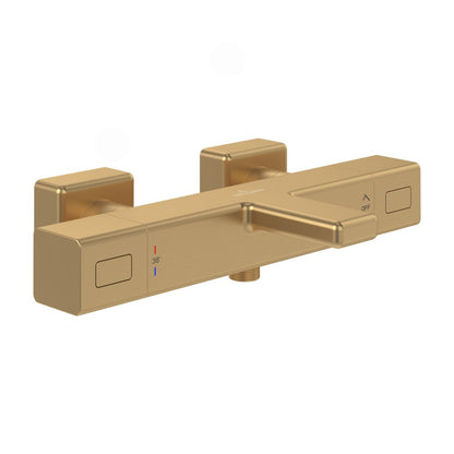 Термостатен смесител за вана-душ Villeroy&Boch Angular в brushed gold
