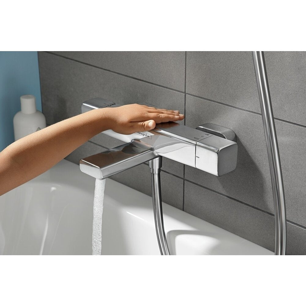 Терmostатна смесителна батерия за вана-душ Hansgrohe Ecostat E хром