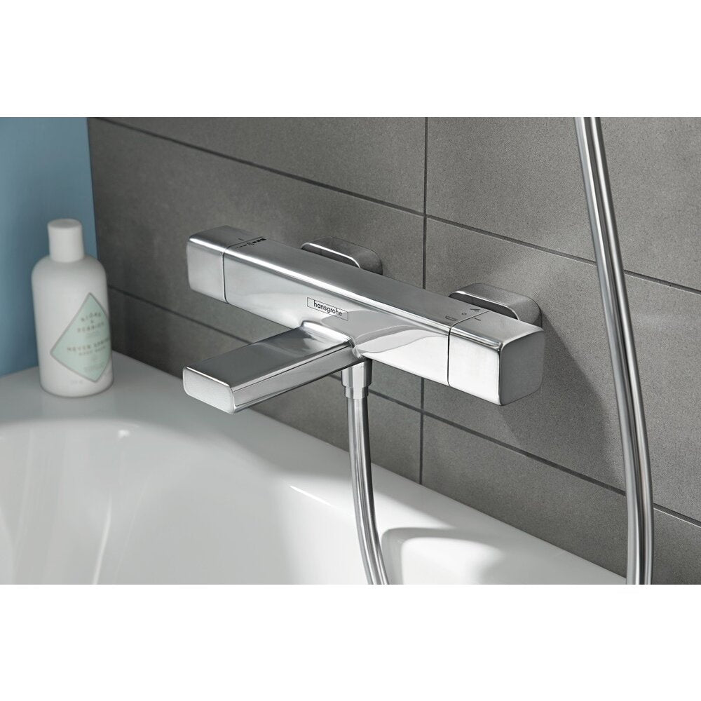 Терmostатна смесителна батерия за вана-душ Hansgrohe Ecostat E хром