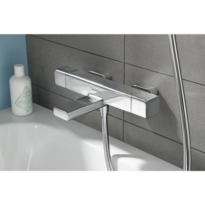 Терmostатна смесителна батерия за вана-душ Hansgrohe Ecostat E хром