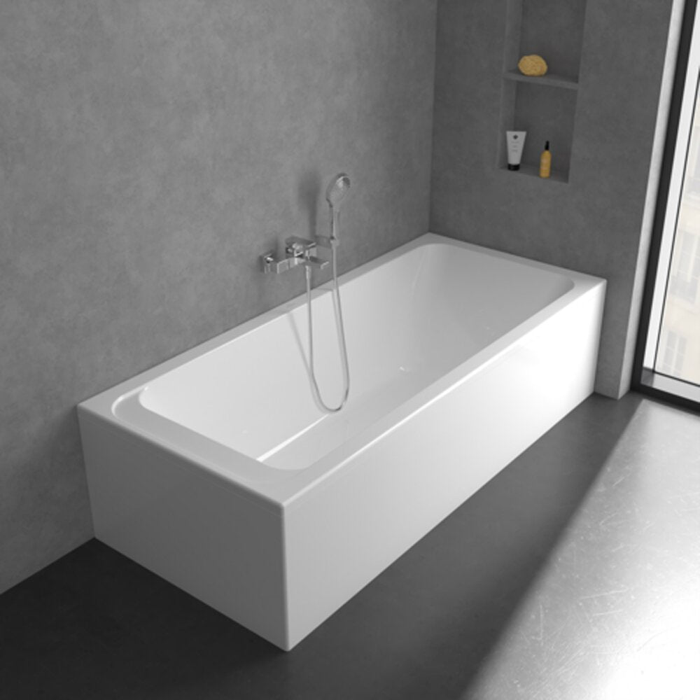 Смесител за вана-душ Villeroy&Boch Architectura Square с един лост хром гланц