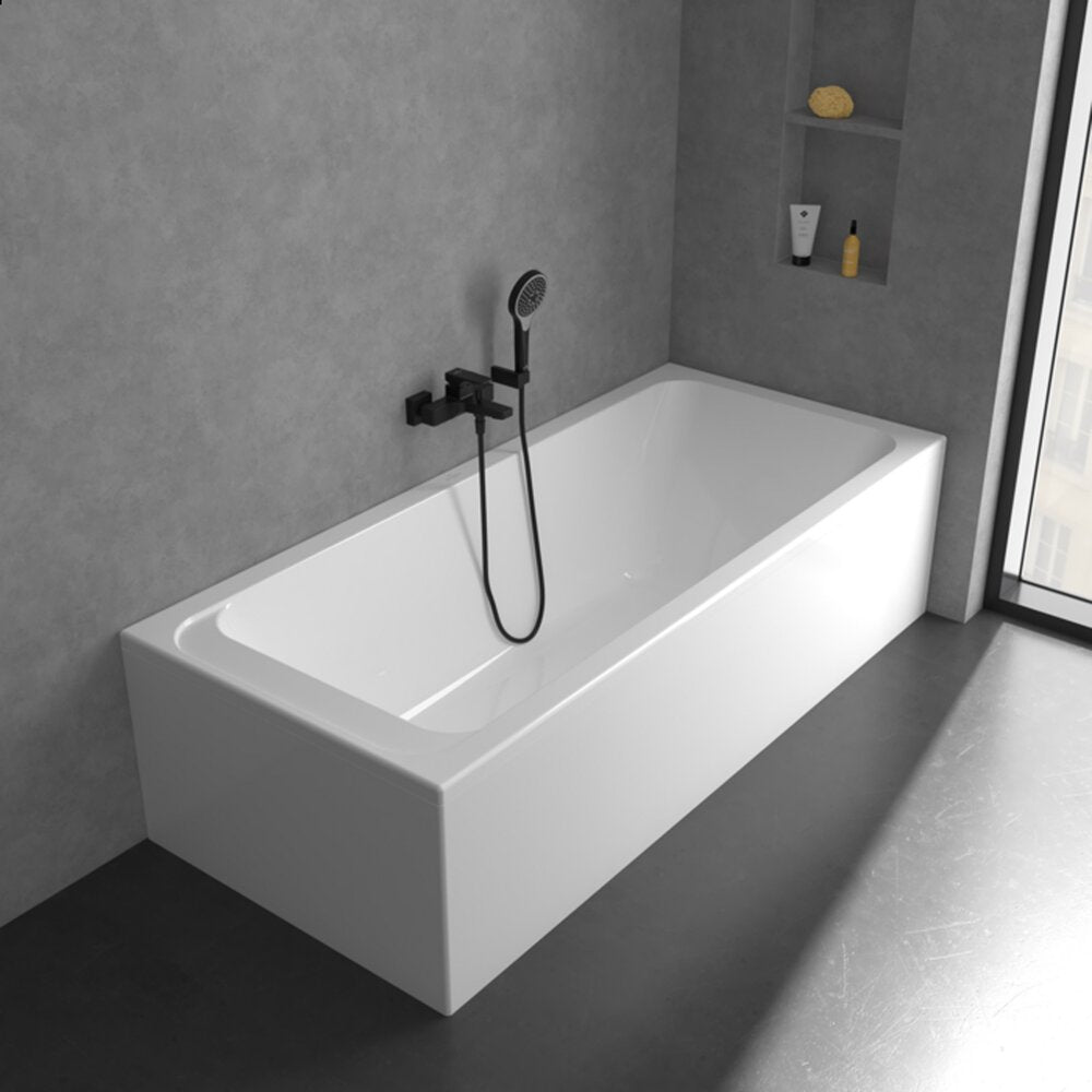 Смесител за вана-душ Villeroy&Boch Architectura Square с един лост черен мат