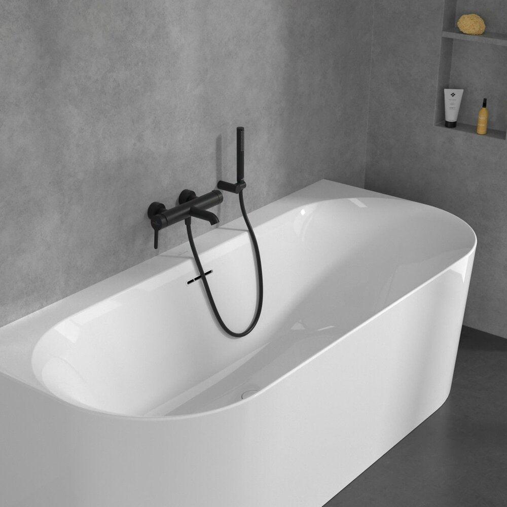 Смесител за вана-душ Villeroy&Boch Skyla с един лост черен мат