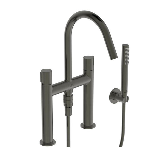 Ideal Standard Atelier Joy Magnetic Grey Bathtub Faucet with Shower Set