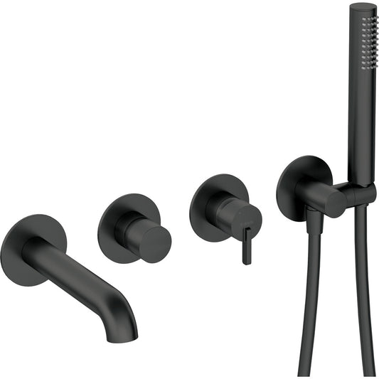Built-in Bathtub Faucet Deante Silia Black