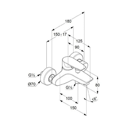 Kludi Pure&Solid Bathtub Faucet