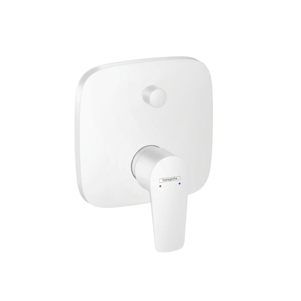 Bathtub - Shower Mixer Hansgrohe Talis E Single-Lever Matte White