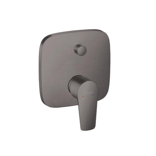 Hansgrohe Talis E Single-Lever Bathtub - Shower Mixer Black - Brushed Chrome