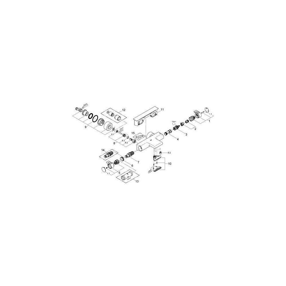 Thermostatic Bath-Shower Mixer Grohe Grohtherm 2000 Chrome
