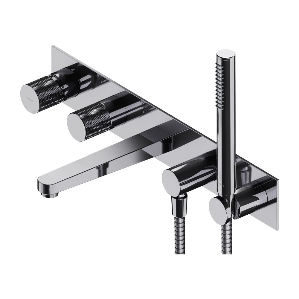 Omnires Contour 5-Hole Concealed Bath-Shower Valve with Shower Set