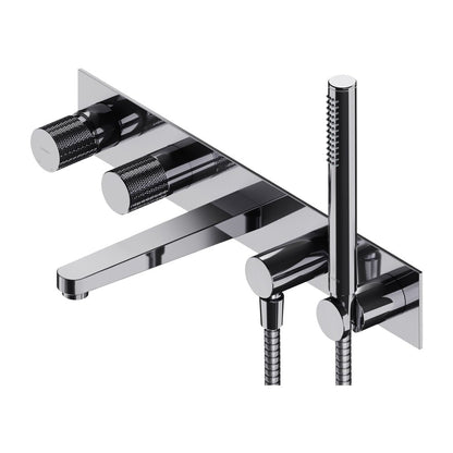 Omnires Contour 5-Hole Concealed Bath-Shower Valve with Shower Set