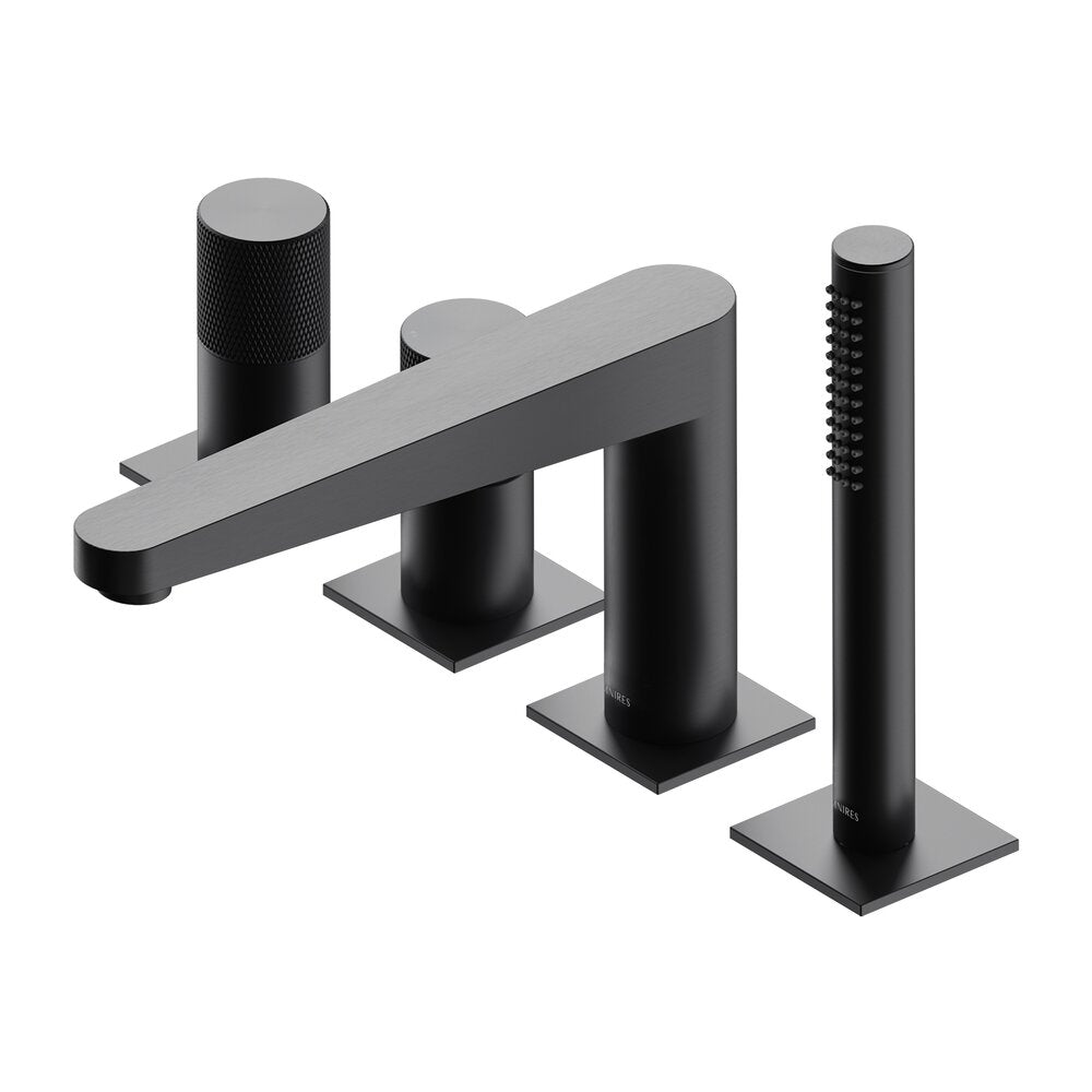 Bathtub/Shower Faucet with 4 Elements Omnires Contour Anthracite