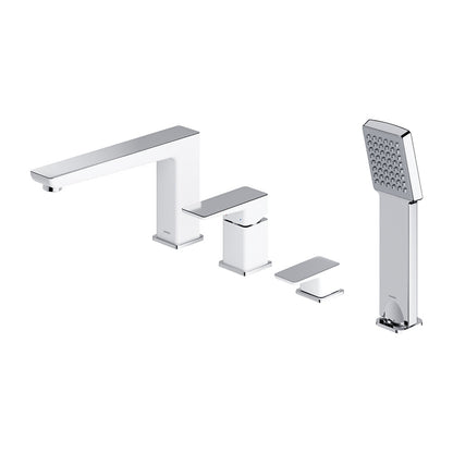 Omnires Parma 4-Element Bath/Shower Mixer White
