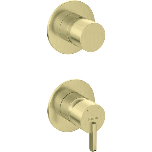 Deante Silia Brushed Gold Shower Faucet with Switch