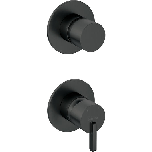 Deante Silia Black Shower Faucet with Switch