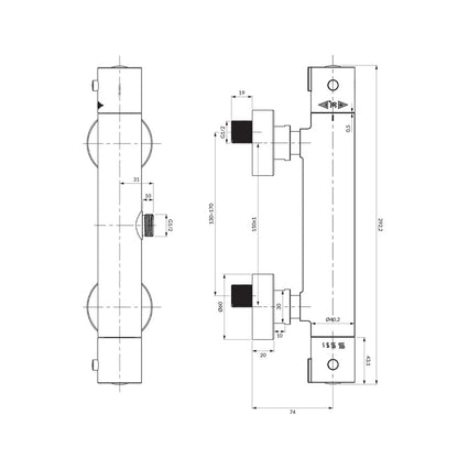 Thermostatic Shower Faucet Omnires Y