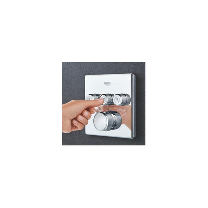 Grohe Grohtherm SmartControl Square Thermostatic Shower Valve with 3 Outlets