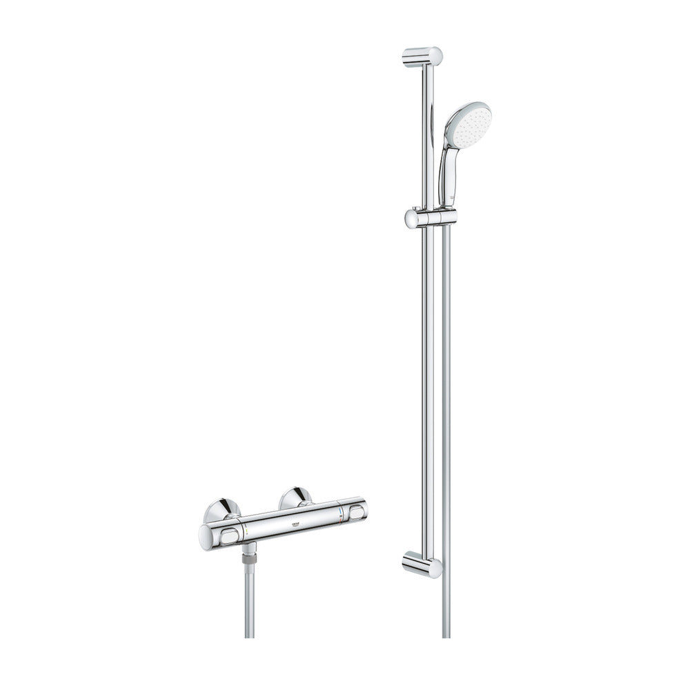 Батерия за душ Grohe Precision Flow термостатна хром гланц с комплект за душ
