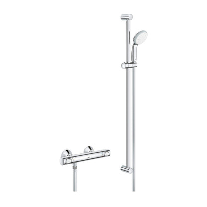 Батерия за душ Grohe Precision Flow термостатна хром гланц с комплект за душ