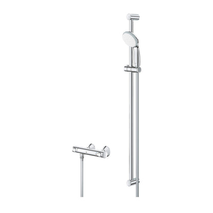 Батерия за душ Grohe Precision Flow термостатна хром гланц с комплект за душ